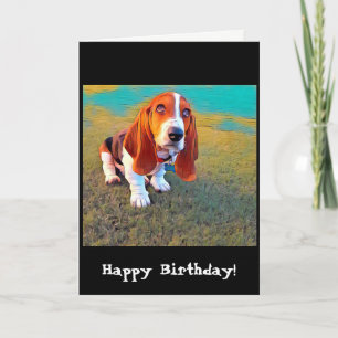Tarjeta Fotografía artística caprichosa de Basset Hound Do
