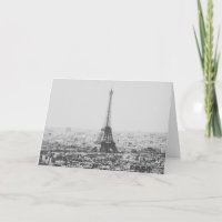 Fotografía blanco y negro de París de la torre