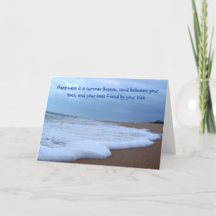 Tarjeta Fotografía costera de la playa