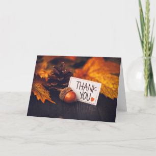 Tarjeta Fotografía de Acción de Gracias de Otoño Fotografí