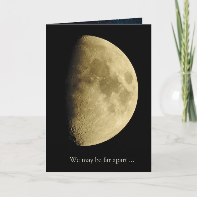 Tarjeta Fotografía de cierre lunar, solitaria sin ti (Anverso)