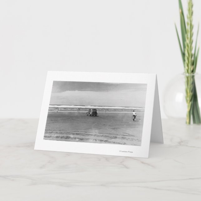 Tarjeta Fotografía de escena de la playa del Océano (Anverso)