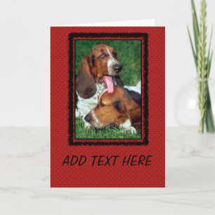 Tarjeta Fotografía de Hound Basset
