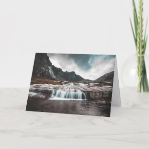 Tarjeta Fotografía de la cascada Lofoten
