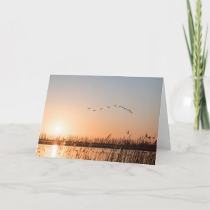 Tarjeta Fotografía de la naturaleza del paisaje de Sunrise