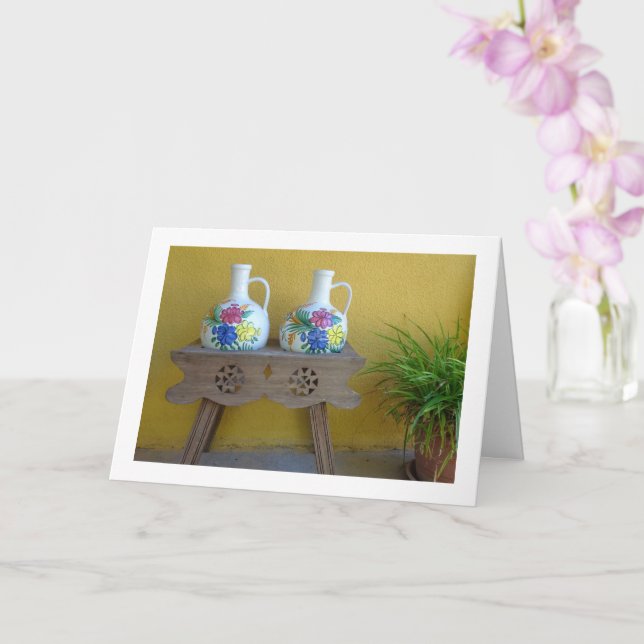 Tarjeta Fotografía de la vida residual de vasos decorativo (Orquídea)