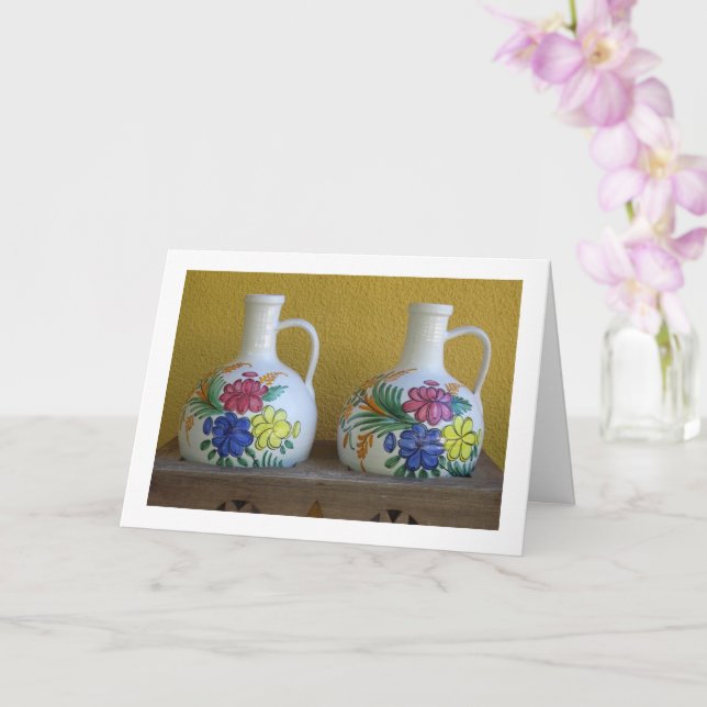 Tarjeta Fotografía de la vida residual de vasos decorativo (Orquídea)