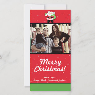 Tarjeta FOTOGRAFÍA de Ornamentos de Navidad 4x8