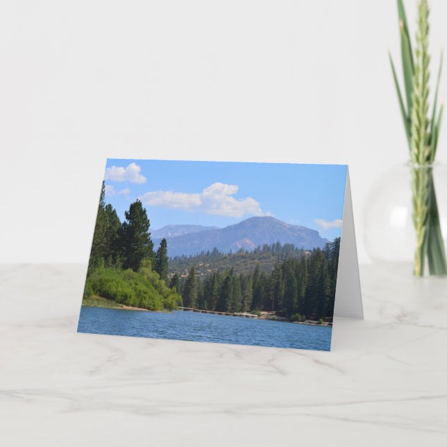 Tarjeta fotografía de paisaje tomada en California del Sur (Anverso)