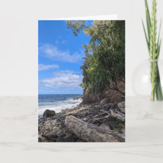 Tarjeta Fotografía de paisajes naturales hawaianos
