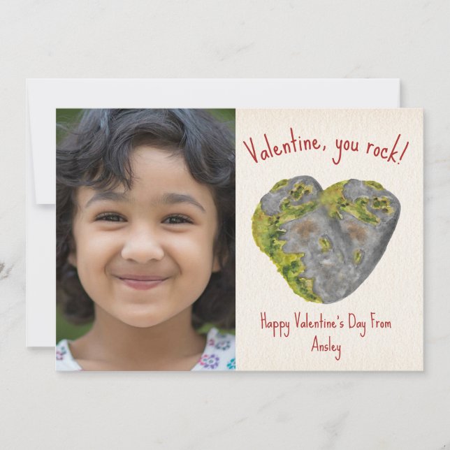 Tarjeta Fotografía de San Valentín en aula de You Rock (Anverso)