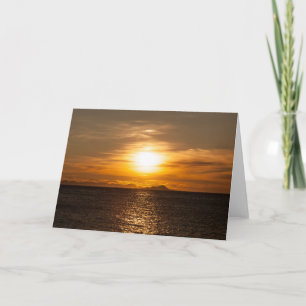 Tarjeta Fotografía de Sunset Seascape