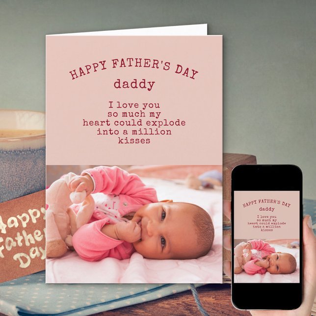 Tarjeta Fotografía de una niña y lenguaje amable Día de lo (Subido por el creador)