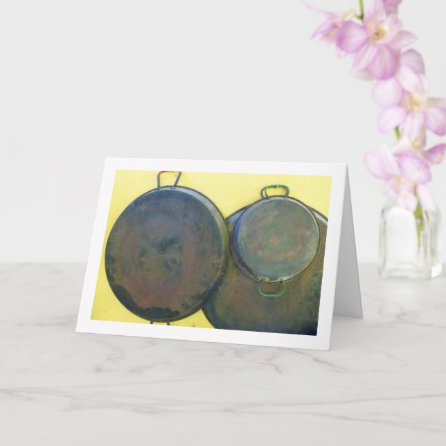 Tarjeta Fotografía de vida de los platos de paella (Orquídea)