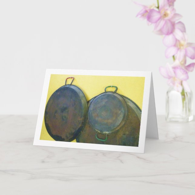 Tarjeta Fotografía de vida de los platos de paella (Orquídea)