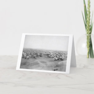 Tarjeta Fotografía del "campo indio hostil" de Lakota