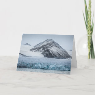 Tarjeta Fotografía del paisaje del glaciar de Svalbard