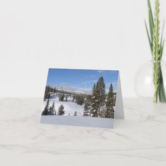 Tarjeta Fotografía del paisaje invernal de Yellowstone