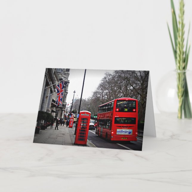 Tarjeta Fotografía del paisaje urbano de Londres (Anverso)