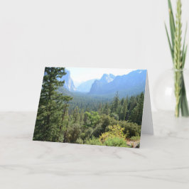 Tarjeta Fotografía del Parque Nacional Yosemite.