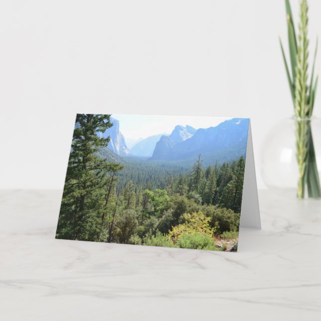 Tarjeta Fotografía del Parque Nacional Yosemite. (Anverso)