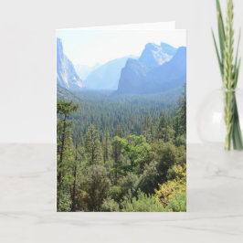 Tarjeta Fotografía del Parque Nacional Yosemite.