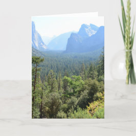 Tarjeta Fotografía del Parque Nacional Yosemite.