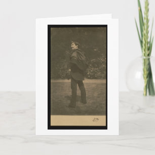 Tarjeta Fotografía del retrato de James Abbott McNeill