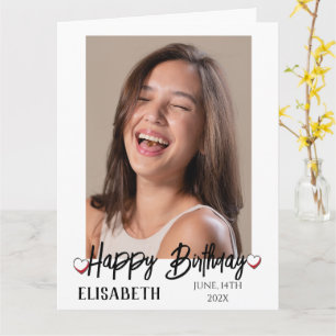 Tarjeta Fotografía divertida personalizada y sencilla para