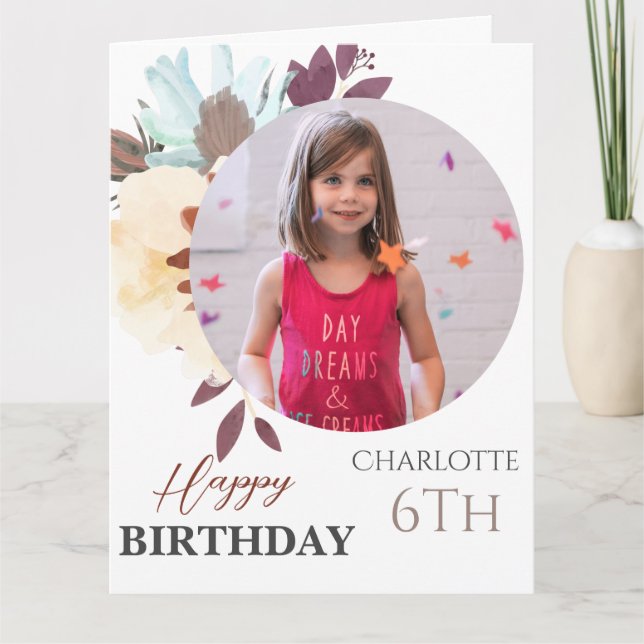 Tarjeta Fotografía divertida personalizada y sencilla para (Anverso)