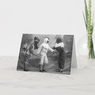 Tarjeta Fotografía divertida y extraña de disfraces de pol