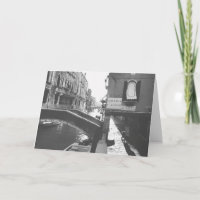 Fotografía en blanco y negro Canal de Venecia