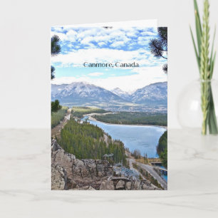 Tarjeta Fotografía escénica de Canmore, Canadá
