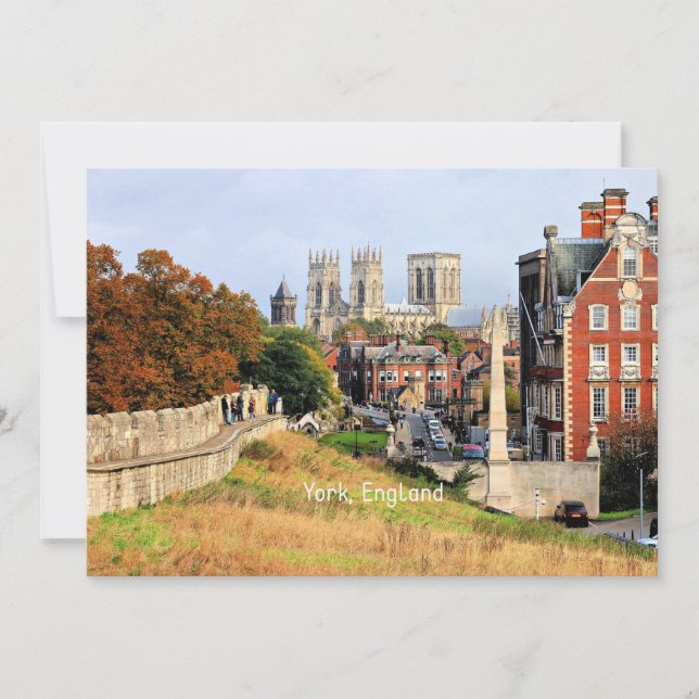 Tarjeta Fotografía escénica de York, Inglaterra (Anverso)