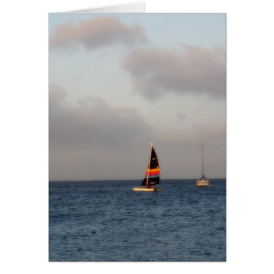 Tarjeta Fotografía hermosa del barco de vela