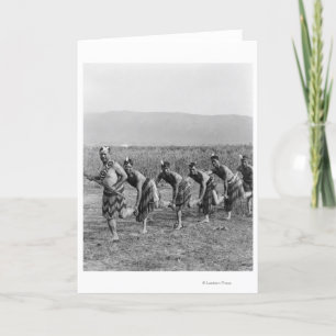 Tarjeta Fotografía maorí de la danza de guerra