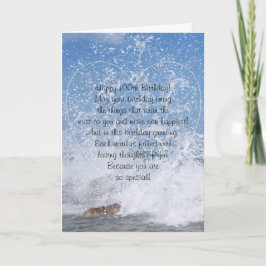 Tarjeta Fotografía oceánica personalizada Cumpleaños númer