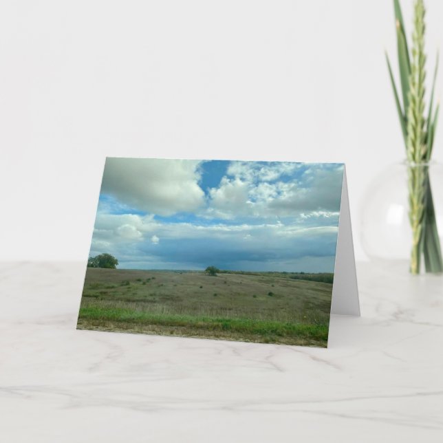 Tarjeta Fotografía paisajística de bonito en contacto (Anverso)