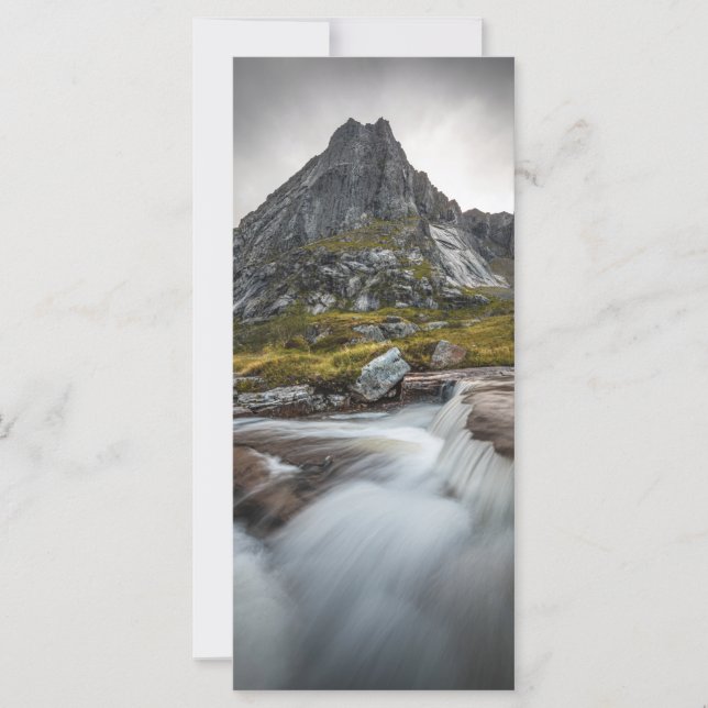 Tarjeta Fotografía paisajística de Noruega (Anverso)