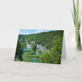 Tarjeta Fotografía paisajística de Plitvice Lakes Croatia