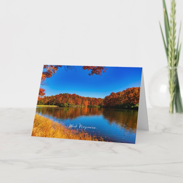 Tarjeta Fotografía paisajística de Virginia Occidental (Anverso)