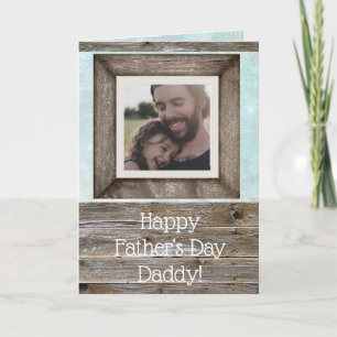Tarjeta Fotografía personalizada del Día del Padre Feliz