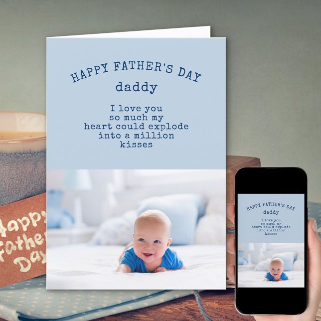 Tarjeta Fotografía y lenguaje amable Día de los Padres Fel (Subido por el creador)