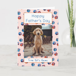 Tarjeta Fotografías del día del Padre Feliz Día del Perro 