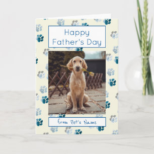 Tarjeta Fotografías del día del Padre Feliz Día del Perro 