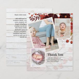 Tarjeta FOTOGRÁFICA - Baby Shower