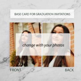 TARJETA FOTOGRÁFICA BASE para invitación de superp