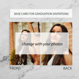 TARJETA FOTOGRÁFICA BASE para invitación de superp