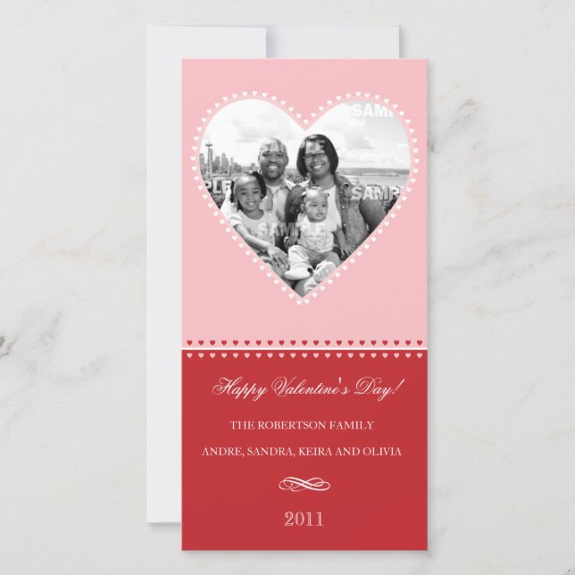 Tarjeta fotográfica Big Loving Heart (Anverso)