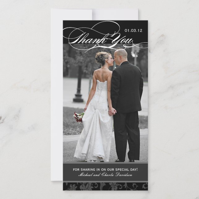 Tarjeta fotográfica Black and White (4x8) (Anverso)